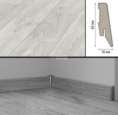 Плинтус МДФ Kronotex ламинированный D2800 Плинтус ламинированный МДФ Kronotex Дуб столичный светлый фото 2 | FLOORDEALER
